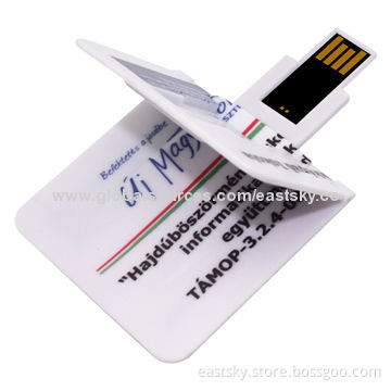 Foldable Business Card USB, Logo Imprint and Advertisement Data Preloading are Warmly Welcomed